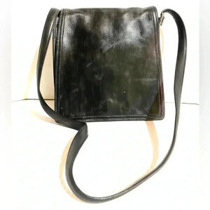 Coach vintage black gray white crossbody handbag